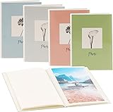 Hama Fotoalbum 'Susi Pastell' (Softcover, 24 Seiten für 24 Fotos im Format 10 x 15 cm, strapazierfähig, zum Archivieren mit Anekdoten, schützt das Foto, Minialbum), Pastellfarben, zufällige