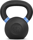 Yes4All SD7M Pulverbeschichtetes Kettlebell aus Gusseisen, 12 kg