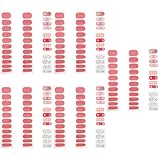 DEARMAMY 5 Sätze Nagelaufkleber Selbstklebend Farbverlauf Nagelfolien Für Kreative Nagelkunst Für Partys Reisen Und Alltag Langlebig Und Einfach Anzuwenden 5 Blätter * 5