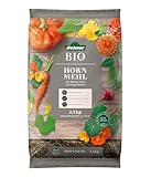 Dehner Bio Hornmehl, hochwertiger Dünger für Balkonpflanzen/Gartenpflanzen, natürlicher Stickstoffdünger, ökologisch wertvoll, 2.5 kg, für ca. 25 qm, bunt