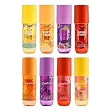 8 Stück Women's Bodyspray, Lang Anhaltender Duftspray, Body Splash für Frauen, Eau de Toilette Spray, Feuchtigkeitsspendende Befeuchtet die Haut, Haar und Körperduftnebel