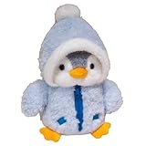 champracer 25cm Pinguin Stofftier Plüschtier Plüsch Spielzeug Plüschtier Kissen Spielzeug Geschenk für Geburtstagsgeschenk Dekoration (blau)