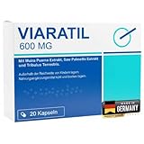𝗢𝗥𝗜𝗚𝗜𝗡𝗔𝗟 VIARATIL 600mg - Für aktive Männer - Soforteffekt & Standfest - 20 hochdosierte Kapseln für den Mann - Natural Präparat - Extra stark mit Tribulus Terrestris