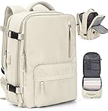 Handgepäck Rucksack 45X36X20 für Easyjet Reiserucksack Wasserdichter Unter Dem Sitz Handgepäck Rucksack Flugzeuge Reisetasche Weekendertasche Wanderrucksack Lässiger Tagesrucksack,A3-Beige