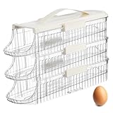 DIYEAH Aufbewahrungsbox für Eier Eierhalter für Kühlschrank Inhaber rollen Eierbehälter für den Kühlschrank Ebenen Wächter Eierspeicher eierhalter für kühlschränke Eierregale das Haustier