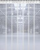 Ezcasch Transparent Streifenvorhang 6Stk. 20x200cm Lamellenvorhang Lamellen Streifen Insektenschutz/Windschutz für Zimmer, Läden, Shops(Höhe 2,0m x Breite 1,0m)