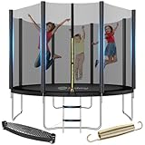 Sekey Trampolin Outdoor Ø 244/305/366 cm (Schwarz, 305CM/10FT)