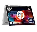 HP Envy x360 2-in-1 Convertible Laptop PC | Intel Core Ultra 7 155U | KI optimiert | 16” OLED Touchscreen | 16GB RAM | 1TB SSD | Integrierte Intel Grafikkarte | Windows11 | QWERTZ Copilot Key | Silber