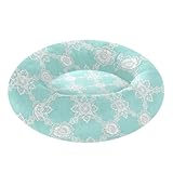 Elegantes Hundebett mit Spitzen-Blumenmuster, lindert Stress, flauschigeres Hundekissen für Haustiere, zum Schlafen, Größe XS
