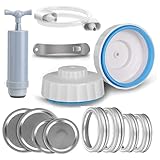 Kioriur Vakuumiergerät für Einmachgläser - Tragbarer Vakuumierer, Vakuumierer Einmachgläser | Vakuumierer zur Aufbewahrung von Lebensmitteln, mit Zubehörschlauch, Vakuumversiegelungs-Set P