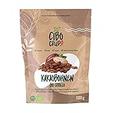 Kakaobohnen Roh Bio - 500g. Rohe Kakaobohnen Ungeröstet zum Essen aus Peru. Raw Cacao Beans Kakao Bohne Ganze Sorte Criollo. Bbiologischer Anbau.