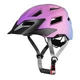 FUNWICT Kinder Fahrradhelm für Mädchen Jungen, Verstellbarer Kinderhelm Radhelm Skaterhelm Sporthelm für Skateboarden Radfahren Inlineskaten, 52-56 cm (MixPurple, S (52-56 cm))