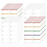 Lanovuto 400 Stück Gefrieretiketten zum Beschriften, 60 mm × 30 mm Tiefkühletiketten, Farblich Ablösbare Etiketten, Leicht Abziehbare Klebeetiketten Ohne Rückstände