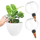 Znnhnn 2 Stück Pflanzen Bewässerungskugeln Selbstbewässerung 500ml Wasserspender Pflanzen Wasserspeicher Wasserkugeln Pflanzen Gießkugeln Im Urlaub Plant Watering Dispenser Bewässerung Topfpflanzen