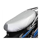 YTQBPMC Motorrad Sitzbankbezug Sitzbezüge Motorrad Roller Sitzbezug Wasserdicht Schneedecke Sonnenschutz Anti UV Regen Kissen Matte Oxford Tuch M/L/XL