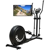 Skandika Crosstrainer Carbon P20-R | Ellipsentrainer für Zuhause, verstellbare Schrittlänge, 23 Programme, App kompatibel, bis 135 kg, 16 Widerstandsstufen | Fitnessgerät für Ausdauertraining