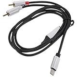 iplusmile USB C zu Rca Audiokabel 1m Y splitter Audio Konverterkabel Kompatibel mit Smartphones Tablets Undpcs Plug And Play Langlebiges Verbindungskabel