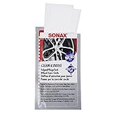 SONAX Felgen-Pflegetuch 18x26cm Felgen-Finish Felgen-Reiniger Mikrofaser-Tuch