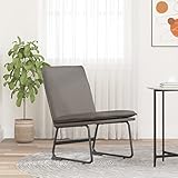 CKioict Gaming Stuhl Sessel Wohnzimmer Cocktailsessel Loungesessel Taupe 52x75x76 cm StoffGeeignet für Büro, Schlafzimmer, Arbeitszimmer