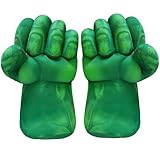 JEEK Superhero Hands Superheld Hände Fäuste Kinder Riesen Fäuste Handschuhe Spielzeug Smash Boxhandschuhe Gloves Spielzeug Geschenke Weiche Plüsch Handschuhe für Kinder Jungen Mädchen (grün A)