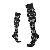 Generisch Laufsocken herren damen Sommer Lang Kompressionsstrümpfe Unisex Compression Socks Stützstrümpfe Dicke Waden Dünn Fussballstutzen Sport Skisocken Laufen Reisestrümpfe Thrombosestrümpfe