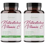 Natürliches Vitamin C Hochdosiert - 2 Gläser 120 Kapseln aus Camu Camufrucht-Extrakt Vegan