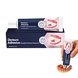 AdhereDent Thermoplastic Denture Adhesive, Long-Lasting Denture Adherence, Haftcreme für Zahnprothesen, Extra Super Strong for the Third, Thermoplastic Denture Adhesive for Denturese