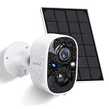 G-ELEK Überwachungskamera Aussen Akku mit Solarpanel