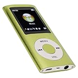 MP3-Player/MP4-Player, MP4-Musikplayer Unterstützt Bis zu 64 GB TF-Karte, Digitaler 1,8-Zoll-LCD-Bildschirm, Tragbarer HiFi-Musikplayer mit Verlustfreiem Sound und Lautsprecher(Grün)