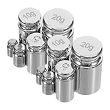 CHILDWEET 10 Stück Kalibriergewicht aus Stahl Präzise Gewichte 1g bis 20g für Digitale Labor und Schmuckwaagen Tragbares Kalibrierungsgewicht für Genaue Messungen