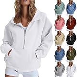 Damen-Sweatjacke mit Kapuze, Sport, Sweatshirt, Reißverschluss, Damen, große Größe, Sweatshirt, Herbst, Hoodie, Oversize, lässiger Mantel, mit Tasche, Jacke, Kordelzug, Kleidung, einfarbig