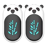 Enituo Handwärmer Wiederaufladbar 2er-Set, Handwärmer Elektrisch 6000 mAh mit 3 Stufen Heizung, Ultra Leicht & Dünn, USB Tragbarer Taschenwärmer für Frauen Männer Raynaud Outdoor Camping Wandern Jagd