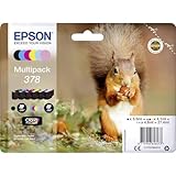 Epson 378 Squirrel Original Multipack, 6-Farben-Tintenpatronen, Claria Photo HD Ink