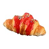GMBYLBY Künstliche Croissants Gefälschte Brotmodell Simulation Realistische Croissants Lebensmittelspielzeug Für Dekoration Fotografie Requisiten