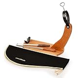 Steelblade 011139 Gondel + Schinkenabdeckung + Schinkenmesser und Chaira-Schinkenhalter ideal für Schinken und Paletten, Holz