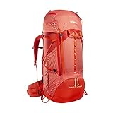 Tatonka Trekkingrucksack Yukon LT 50+10 Women RECCO - Sehr leichter Damen-Rucksack mit großem Frontzugriff und verstellbarem Rückensystem - 60 Liter Volumen (red orange)