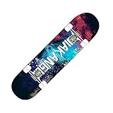 Skateboard, Komplettes Skateboard, 8-lagiges kanadisches Ahornholz, Double-Kick-Trickboard, Skateboards for Anfänger, Erwachsene, Kinder und Jugendliche(3)