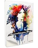 lunera premium Aquarellpapier 300g DIN A4 mit 45 Blatt naturweiß, kaltgepresst & geleimt, Watercolor Paper Pad I Aquarellblock für Aquarell, Zeichnen und Lettering