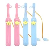 DAWRIS Laternenstab Elektrisch mit led, 4x Elektronischer Laternenstab 20cm Rot & Blau mit Warmweißes Licht Passend Weihnachten, Halloween, Kindertag, Martinstag und Kostümfest Usw