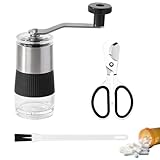 Tablettenmörser,Tabletten Zerkleinern, Wird mit Einem Medikamentenschneider und Einer Bürste Geliefert. Das Kompakte und Tragbare Modell Lässt Sich Leicht in der Mahlfeinheit Einstellen