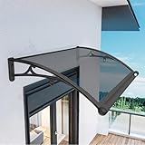 Vordach für den Außenbereich, Polycarbonat, für Tür und Fenster, wetterfest, Balkonschutz, 50 x 80 cm, stilvoll und einfach zu installieren