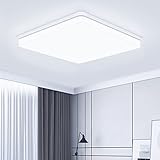 Philonext Deckenleuchte Flach Led Deckenlampe 48W, 6500K 5000LM Led Deckenbeleuchtung Deckenlampe Panel, Kaltweiß Led Lampen, Deckenlampe für Wohnzimmer Schlafzimmer Küche Balkon Büro Flur