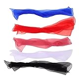 VILLFUL 5 Stück Teiliges Bunte Quadratische Jonglier und Tanzschals Leichte Spiel und Bühnenaccessoires Vielseitig für Performance und Kinderaktivitäten Farbenfrohes Design