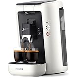 Philips Senseo Maestro Kaffeepadmaschine mit Kaffeestärkewahl, Intense Plus Technologie und Memo-Funktion, 1,2 Liter Wasserbehälter, aus recyceltem Plastik, Farbe: Weiß (CSA260/10)
