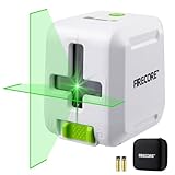 Kreuzlinienlaser – Selbstnivellierender und manueller Modus - Präzise Niveau- und Ausrichtungsarbeiten für Heimwerker – Leicht und tragbar – Inklusive Tragetasche und 2 Alkalibatterien