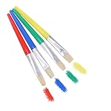 Gadpiparty 1 Satz Teiliges Pinselset Für DIY Malwerkzeuge Mit Runden Und Flachen Köpfen Für Anfänger Und Kreative Malpraxis Für Ab Jahren Geeignet 8 Stück