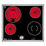NEFF T16BT60N0, N70, autarkes Elektrokochfeld, Schwarz, 60 cm breit, Made in Germany, TwistPad, Edelstahl-Rahmen, 4 Kochzonen, Amazon Exclusive Edition