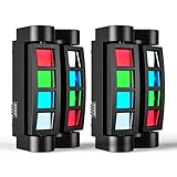UKing 2pcs Moving Head LED Discolicht 8 x 10W RGBW Beams LED Lichttechnik DMX 512 Sound Aktiviert für DJ Partylicht Lichteffekte Bühnenbeleuchtung Hausparty