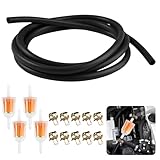 Motorrad Benzinschlauch Kit, Benzinschlauch Motorrad Kraftstofffilter Schlauch Kit für Auto Motorräde Roller Rasenmäher Schneemobile