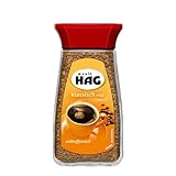 Café HAG Klassisch Mild löslicher entkoffeinierter Bohnenkaffee, Instant Kaffee, 100 g im Glas, für 56 Getränke